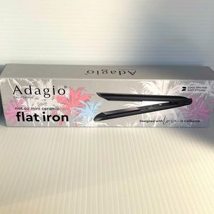 Adagio Not So Mini Ceramic Flat Iron. New in box.